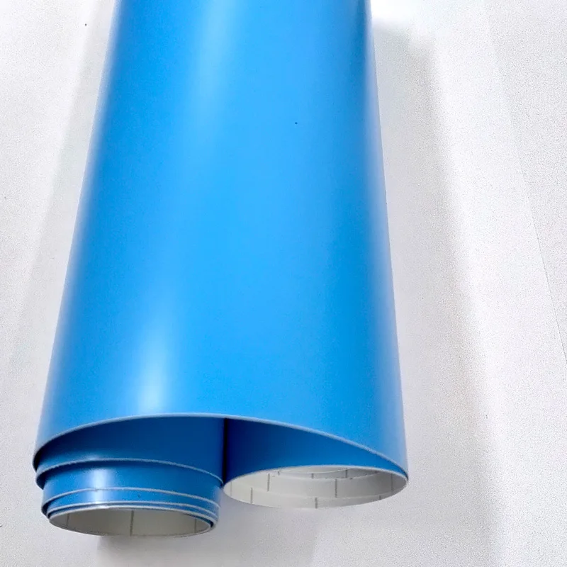 Премиальная черная матовая виниловая пленка с воздушных пузырьков Атлас для