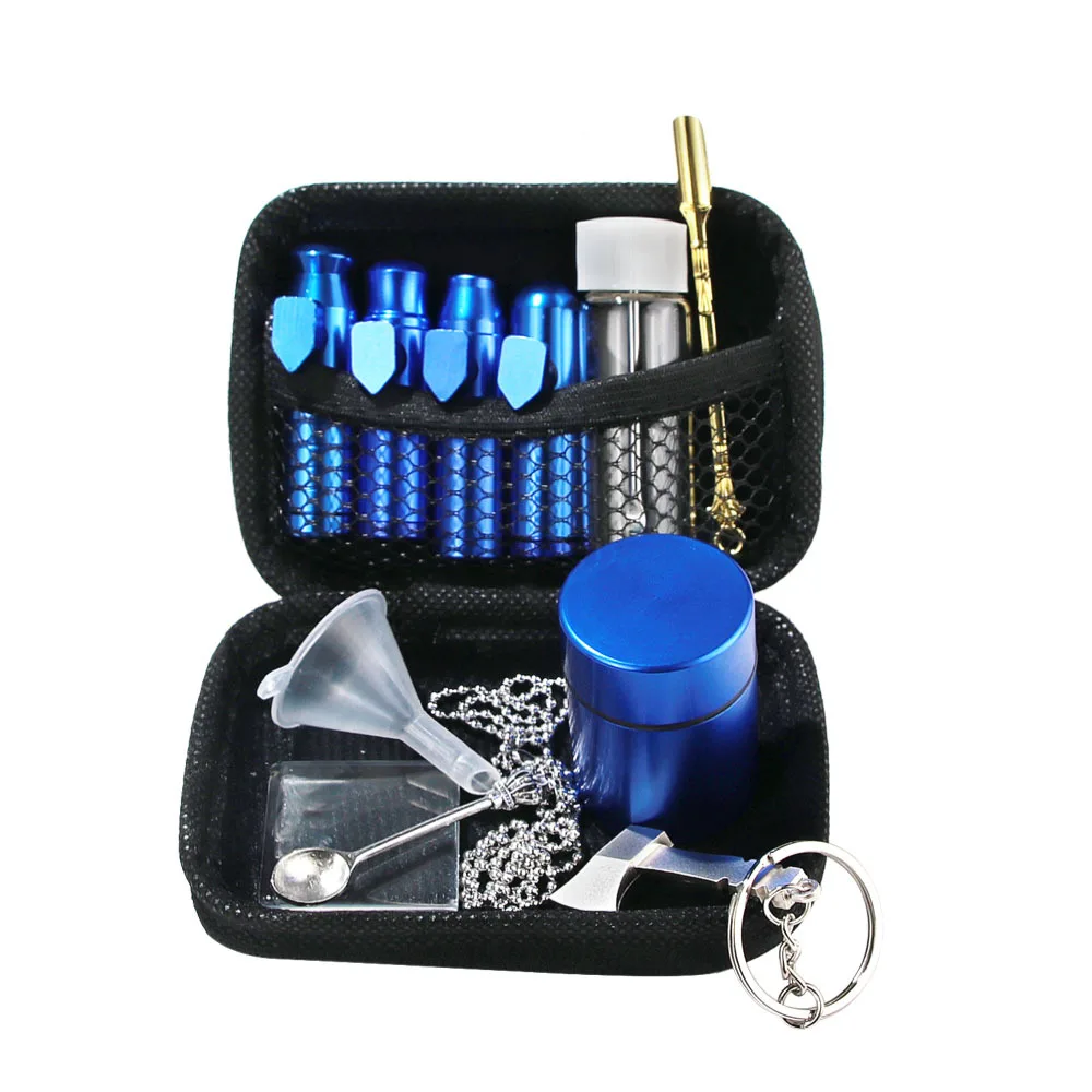 bolsa folha de vidro snorter funil palha