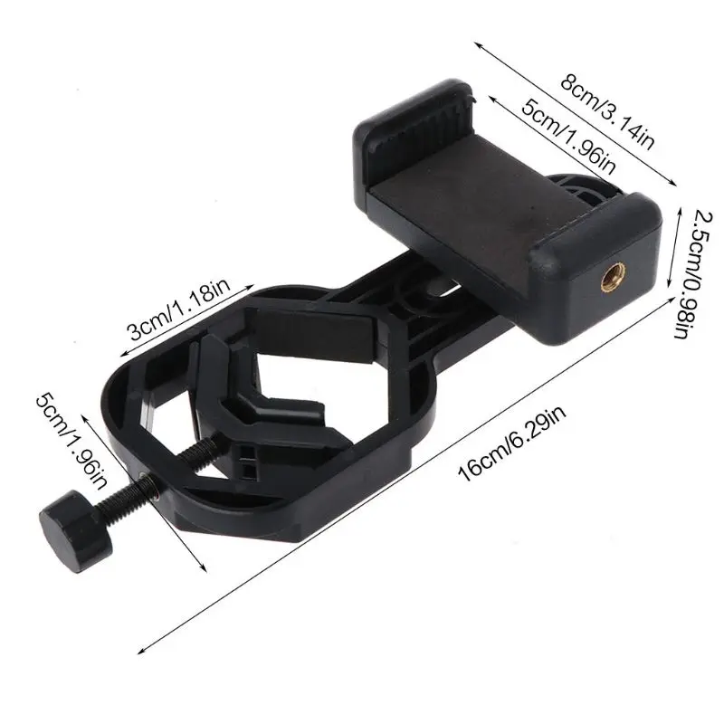 

Cell Phone Adapter with Spring Clamp Mount Monocular Microscope Accessories Adapt Telescope Mobile Phone Clip Accessory Bracket