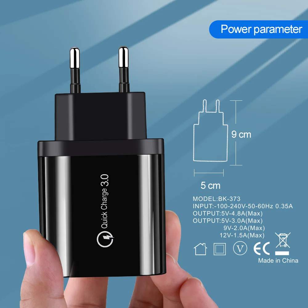 Suhach Быстрая зарядка 3 0 USB зарядное устройство для iPhone Xr Samsung S10 Xiaomi Huawei быстрое QC