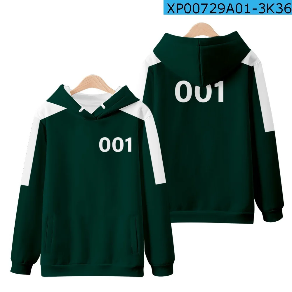 

2021 hot search squid game squid game series jacket male Lee Jung-jae same sportswear plus size 456 autumn sweater