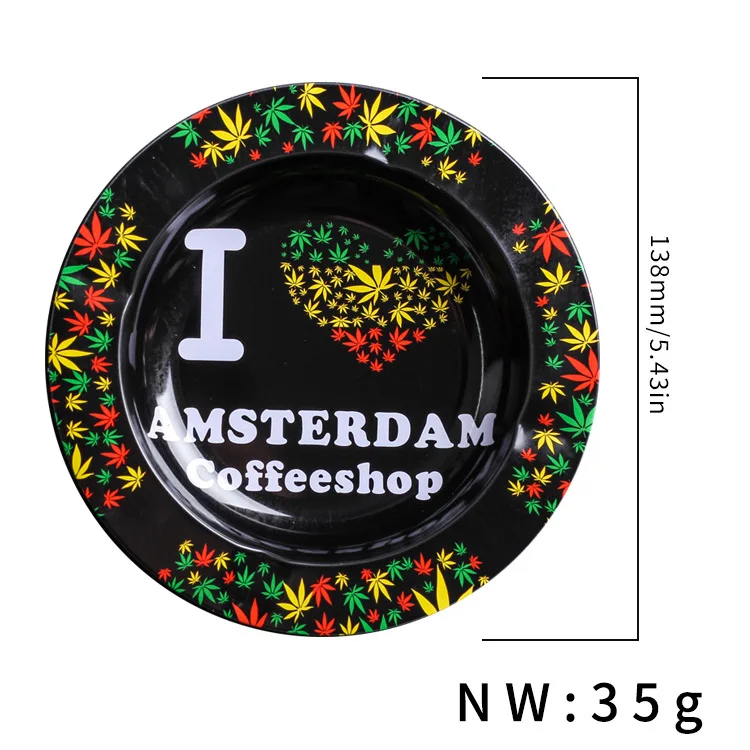 Новая металлическая пепельница для сигарет 1 шт. домашняя креативная