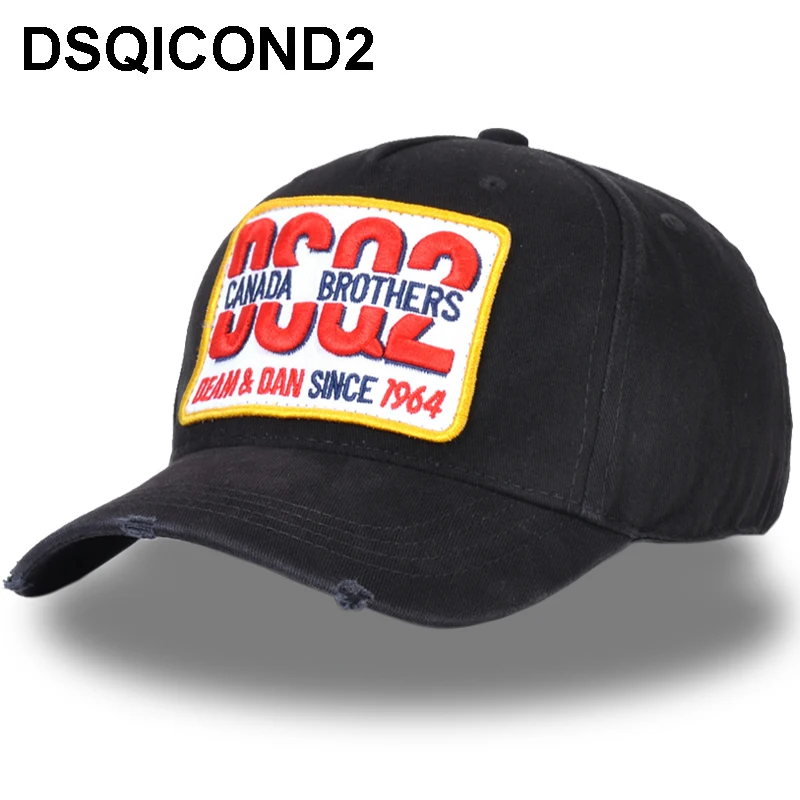 Мужская хлопковая бейсболка DSQ2 с 3D вышивкой и надписью женская шляпа DSQ папина