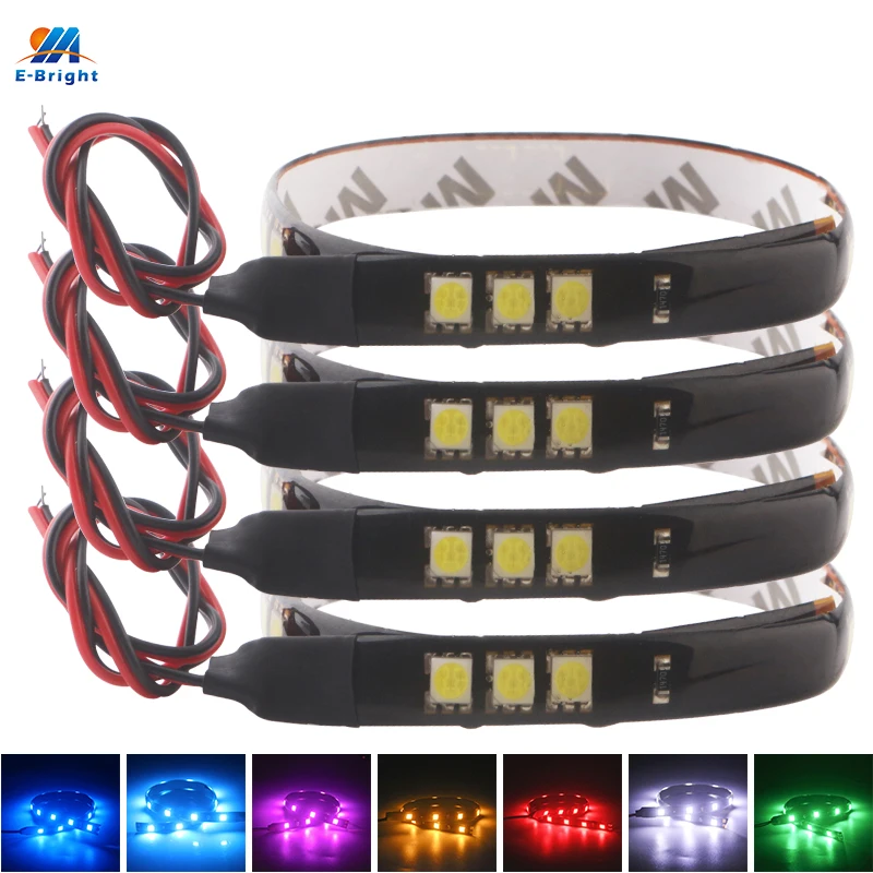 Гибкая светодиодная лента 15 SMD для автомобиля мотоцикла 4x30 см 12 дюймов |