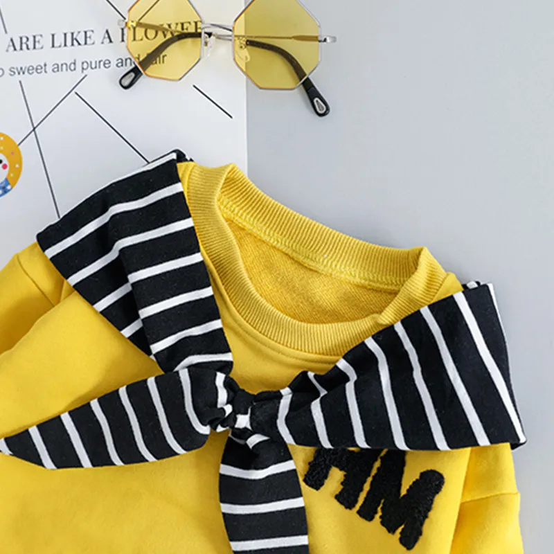 Одежда для маленьких мальчиков повседневная футболка + шаль джинсы комплект