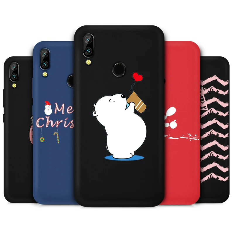 Карамельный цвет чехол для huawei Nova 2 4 Honor Play Y5 Y6 Y9 2018 2019 силиконовая задняя крышка
