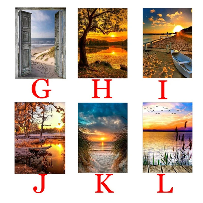 Алмазная мозаика 5D сделай сам с изображением пляжа и солнечного света | Дом сад