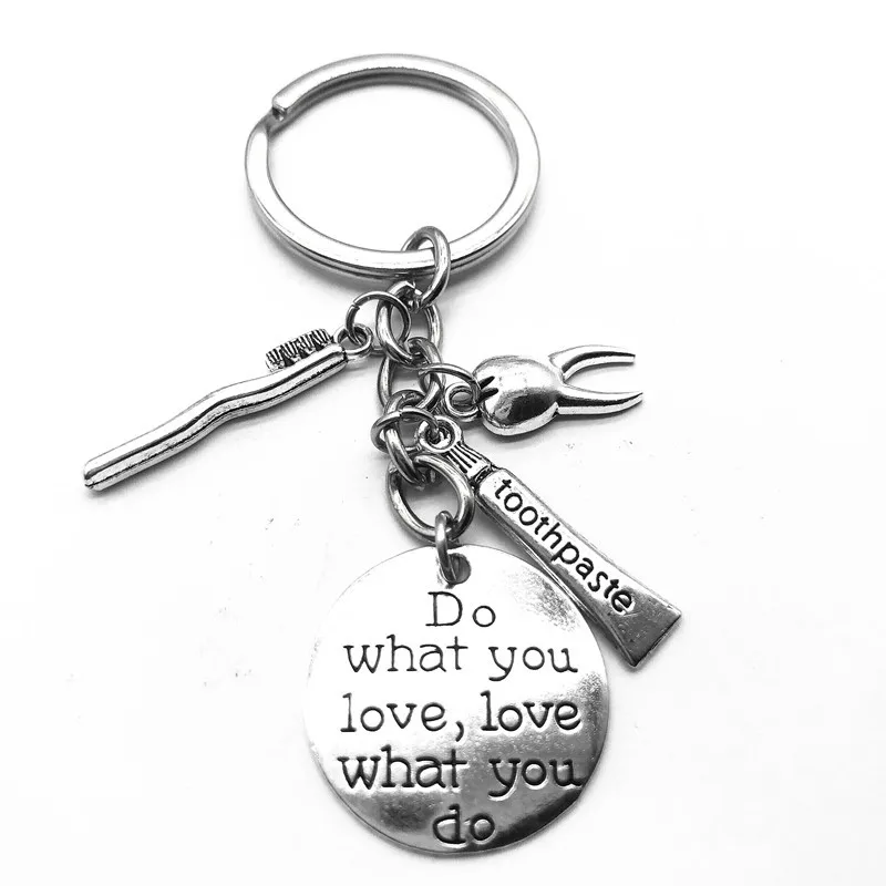 Сделайте то что вы любите вдохновляющий брелок с алфавитом зубная паста