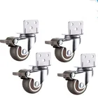 Колесики мебельные из мягкой резины, 4 шт., колеса кровати