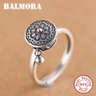Женское вращающееся кольцо BALMORA, вращающееся колечко из настоящего серебра 100% пробы с тибетско-буддистские