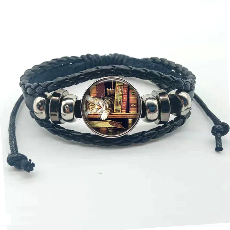 Новые ностальгические книги браслет с фото пара ювелирных изделий библиотекарь
