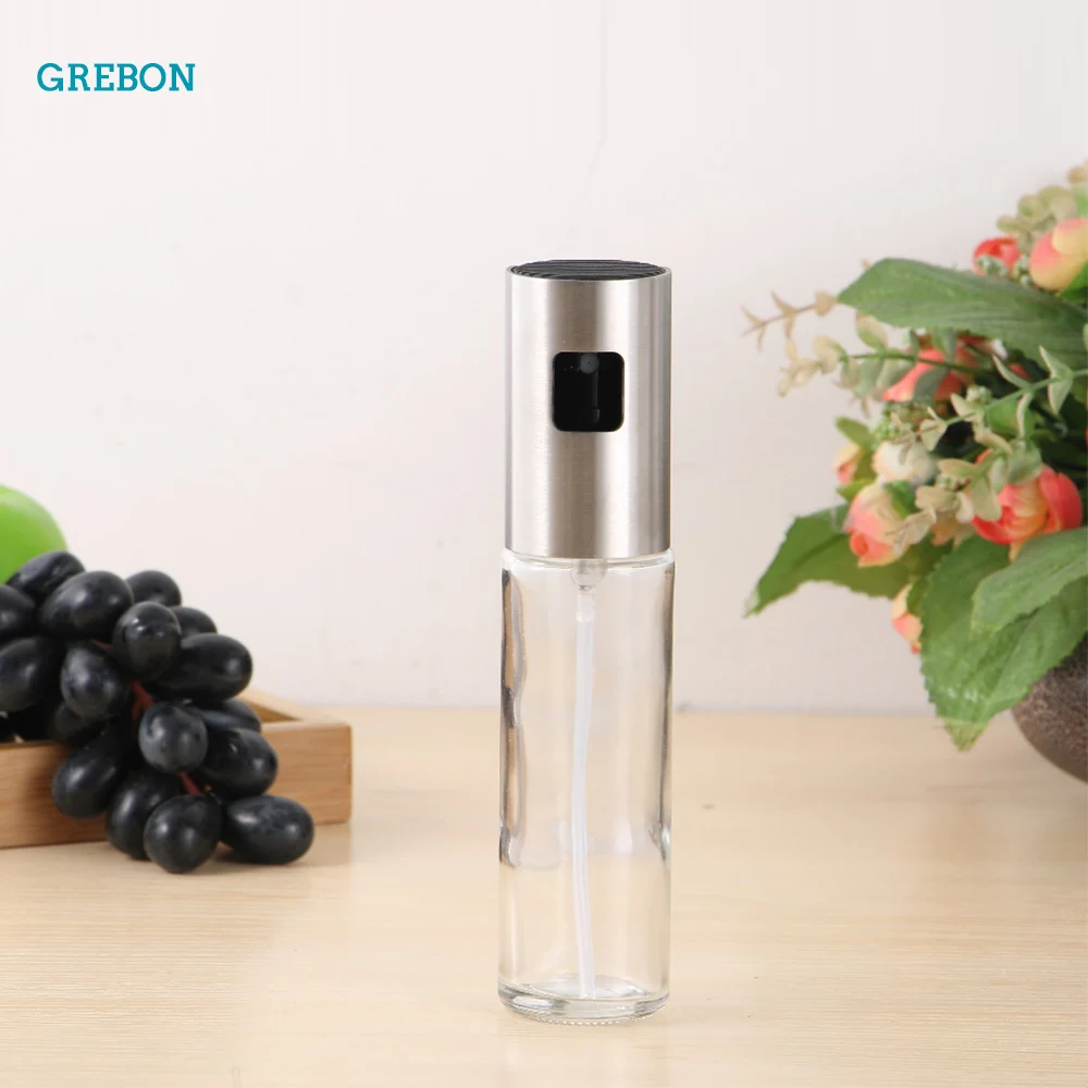 

Cooking Oil Bottle Dispenser Kitchen Utensil Set Oil Sprayer For BBQ Oil And Vinegar Spray Olive Bottle Glass Grill Cookware Set