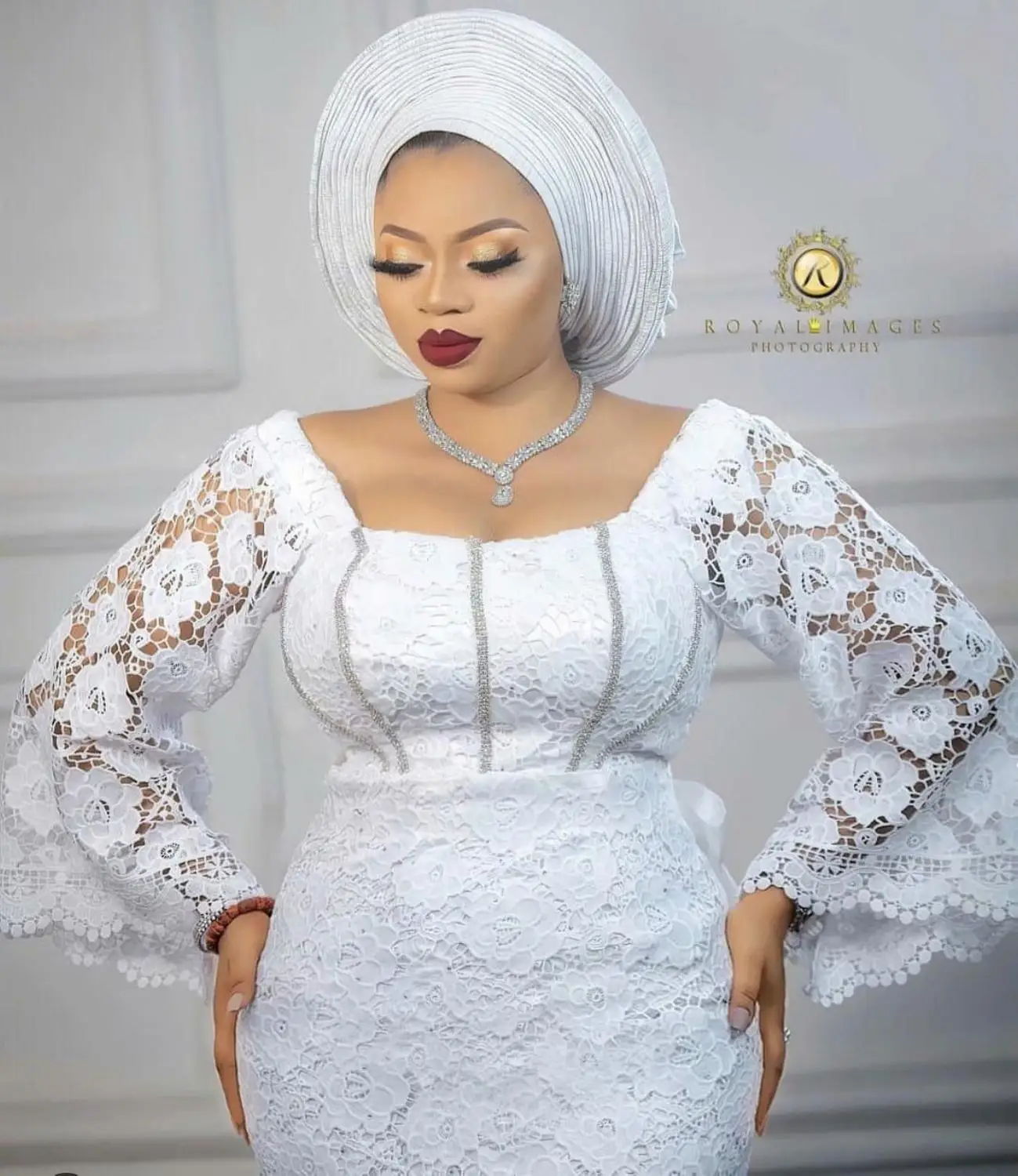 Чистый белый Африканский шнур гипюр кружевная ткань 2020 высокое качество