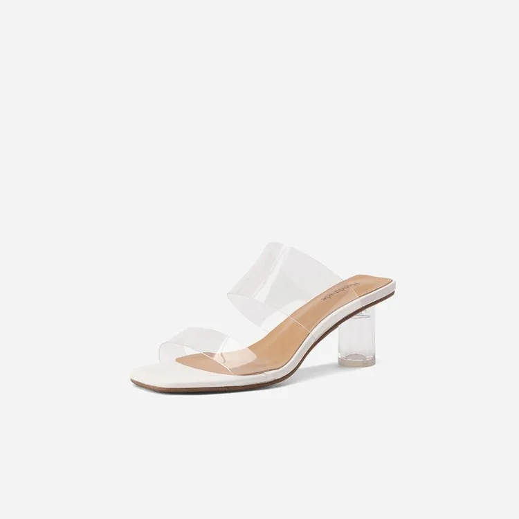 

Transparent sandals women's high heels 2020 new Korean summer sandals for women