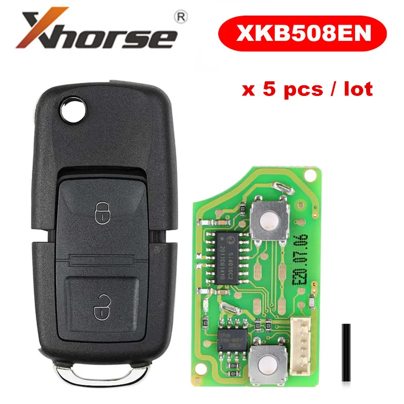 XHORSE XKB508EN B5 стиль 2 кнопки провод универсальный дистанционный ключ для VVDI Key Tool / VVDI2