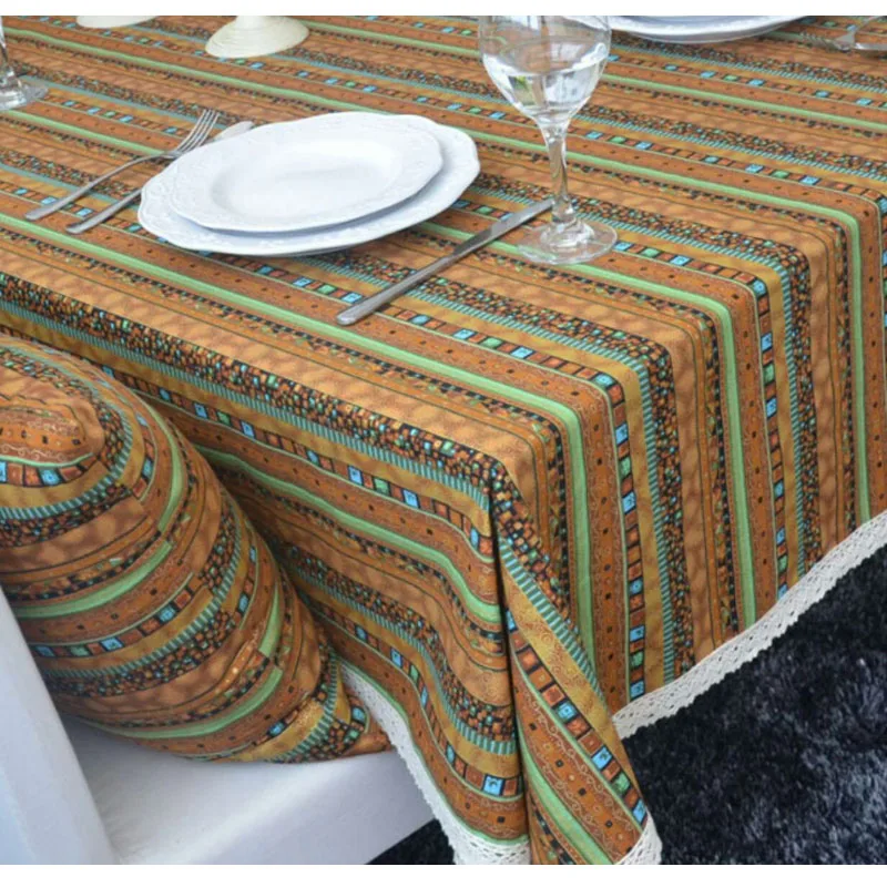 150 см Этническая швейная ткань бронзовая богемная печать хлопчатобумажная