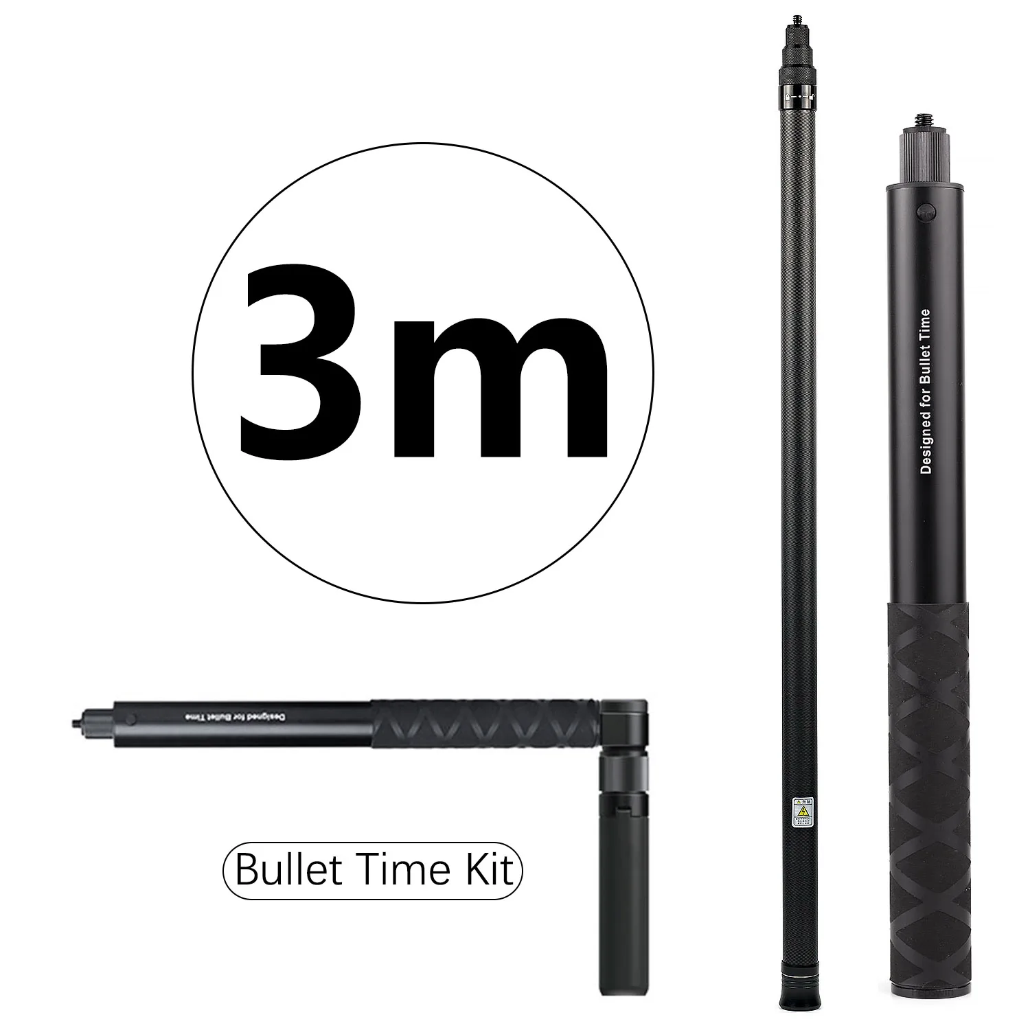 1 2 m 3M USB кабель с углеродного волокна Невидимый селфи Палка пуля время