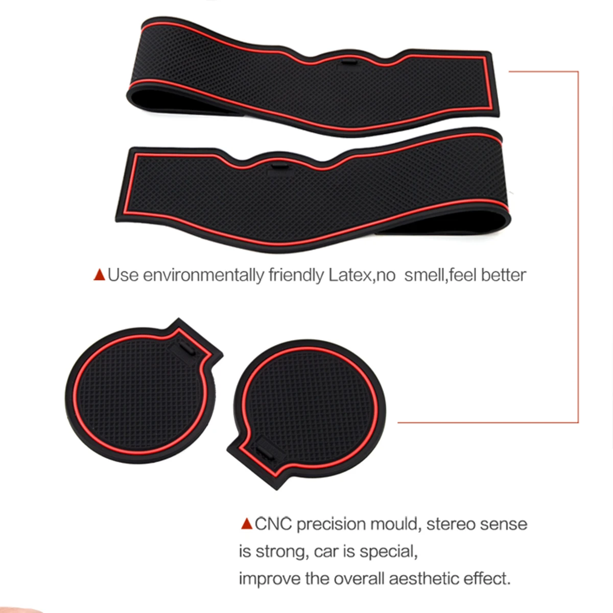 10 шт. автомобильные наклейки Противоскользящие коврики для ворот резиновые