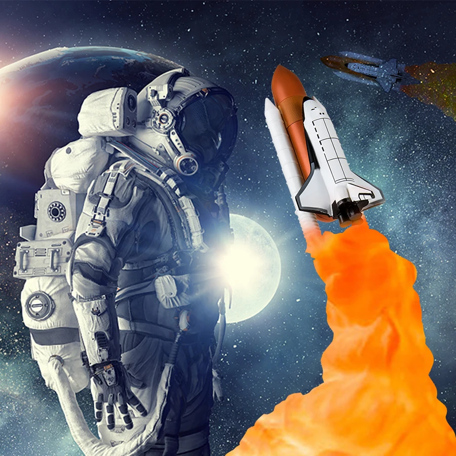 Ночник светильник с 3D-принтом для космического челнока настольная лампа