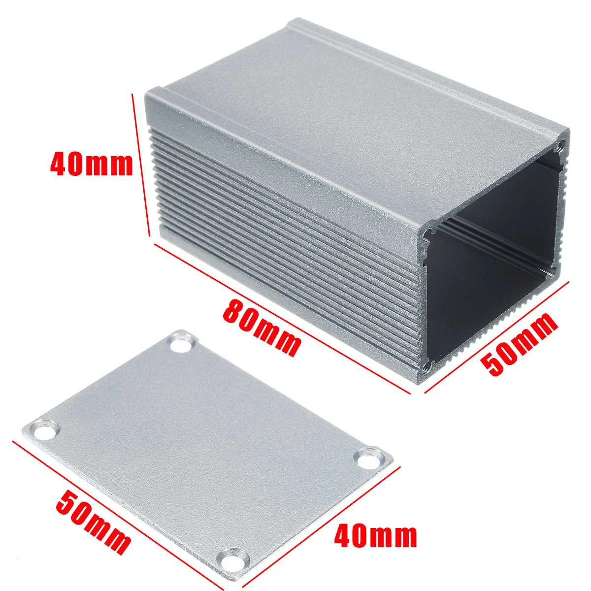 

1Pcs 80X50X40mm DIY Electronic Components Aluminum PCB Instrument Enclosure Case Electronic Project Box With 1 Set Screws