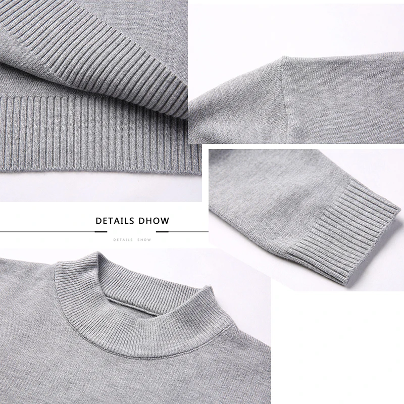 

Men Brand Sweater Autumn slim Sweaters Men Casual Solid Color Turtelneck Sweater Youth Knitwear Plus Size M-4XL