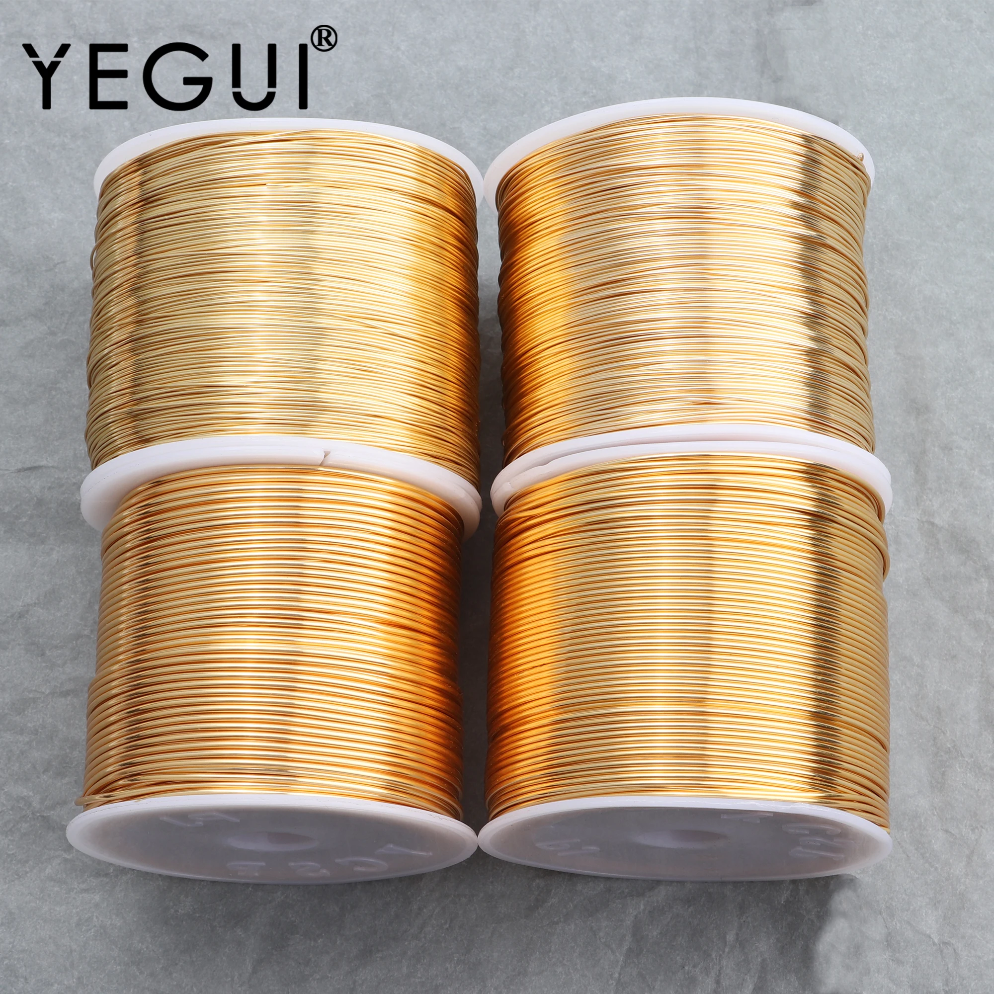 YEGUI M754,jewelry accessories,copper wire,18k gold plated,0.3 microns,jewelry making,diy bracelet necklace,one roll/lot