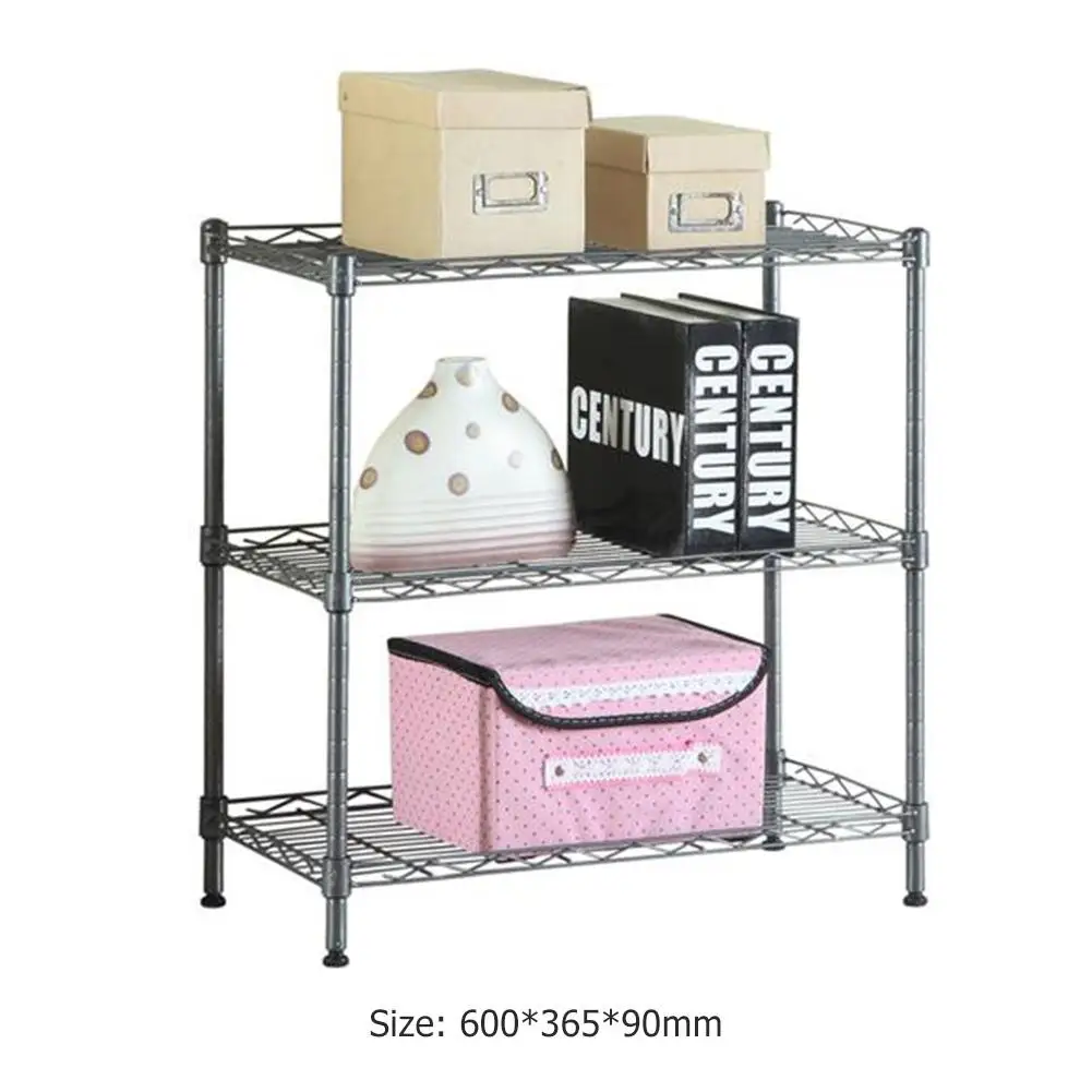 

3 Layers Thicken Stainless Steel Kitchen Rack Microwave Oven Shelf Home Bathroom Organizer Rice Cooker Storage Rack