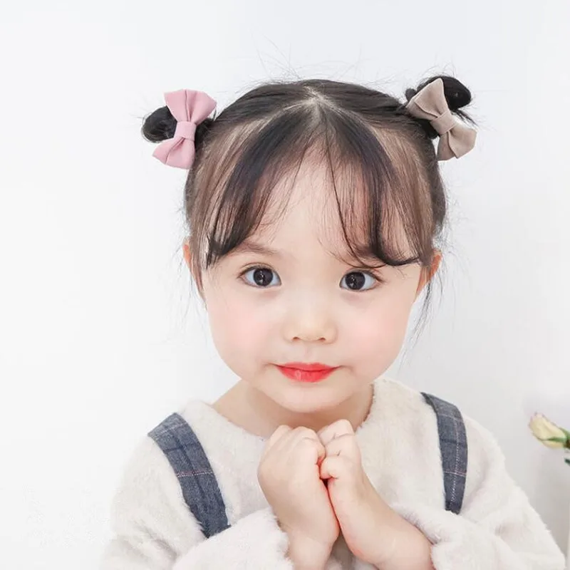 5 шт. Детские замшевые резинки для волос с бантом |