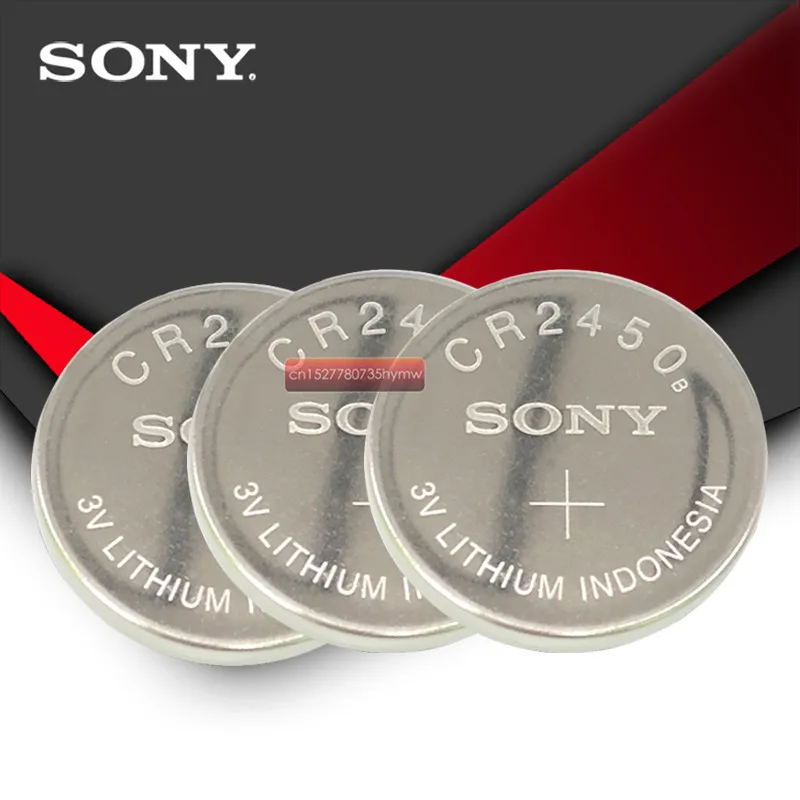 1 шт. sony CR2450 CR 2450 3V литиевой часы информационные Брелоки для ключей Батарея батарейки для часы swatch для автомобиля LEXUS Contro