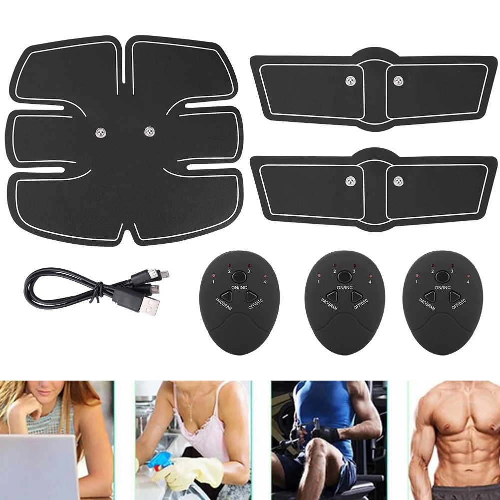 Легкий портативный спортивный перезаряжаемый тонизирующий пояс для брюшного