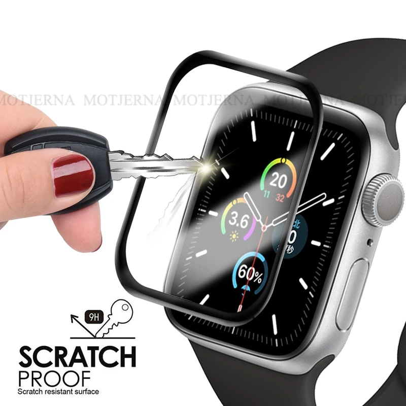 3D Противоударная Защитная пленка для iWatch 44 мм 40 полноразмерная Передняя защитная