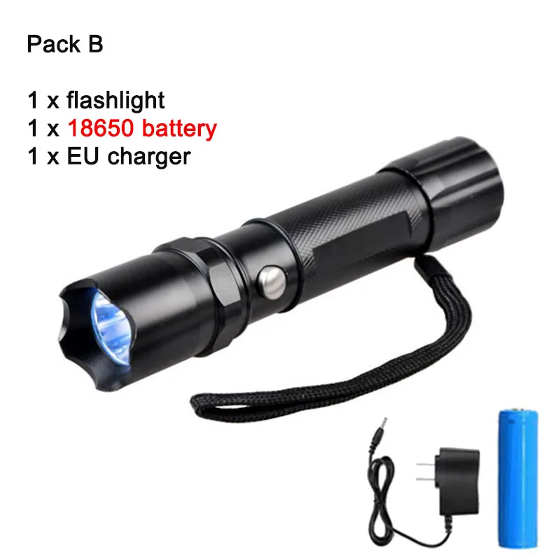 

TopCom 5 Вт 365nM 395nM УФ-излучение ультрафиолетовой Перезаряжаемые УФ фонарик анти-поддельные деньги детектор с Батарея смены