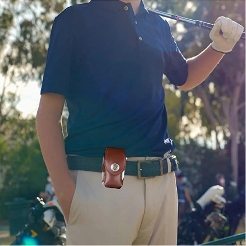 Держатель для мячей гольфа и тройников из воловьей кожи сумка-переноска