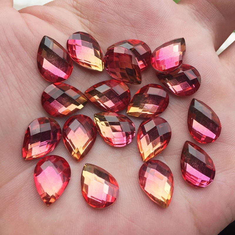 Каплевидные Стразы с плоской задней стороной полимерные кристаллы камни сделай