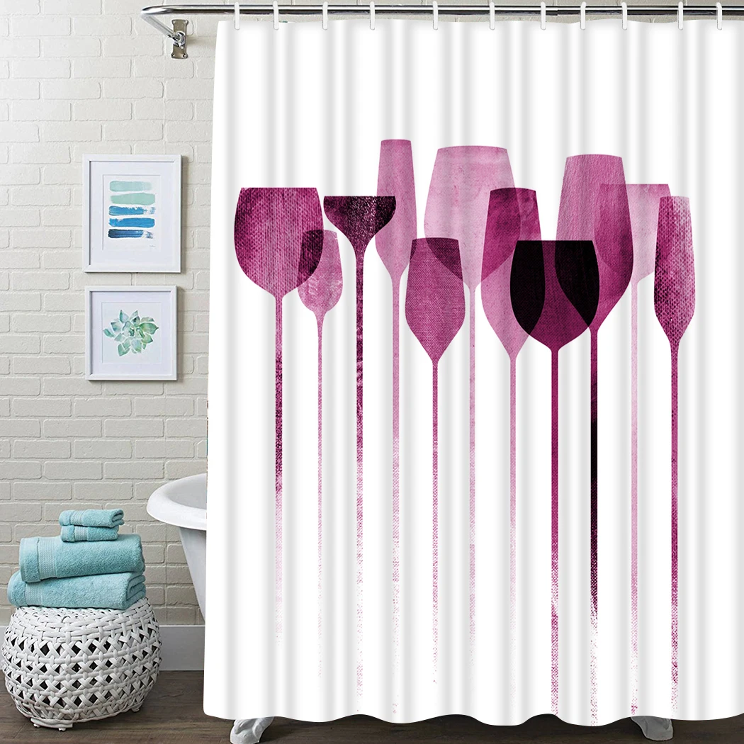 

Country Shower Curtain Tropical Rain Forest Shower Curtain Waterproof Fabric For Bathroom Decor Shower Curtains Set With Hooks