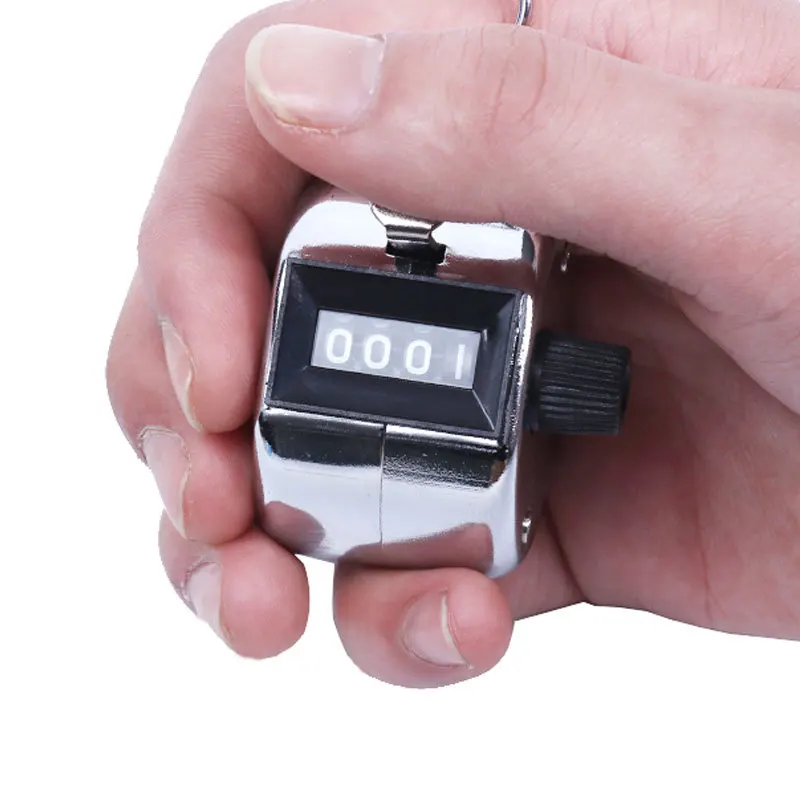 

4 цифр, механический Counter 0-9999 Hand Tally Counter Clicker Mini кликер для пальца ручной инструмент для подсчета количества