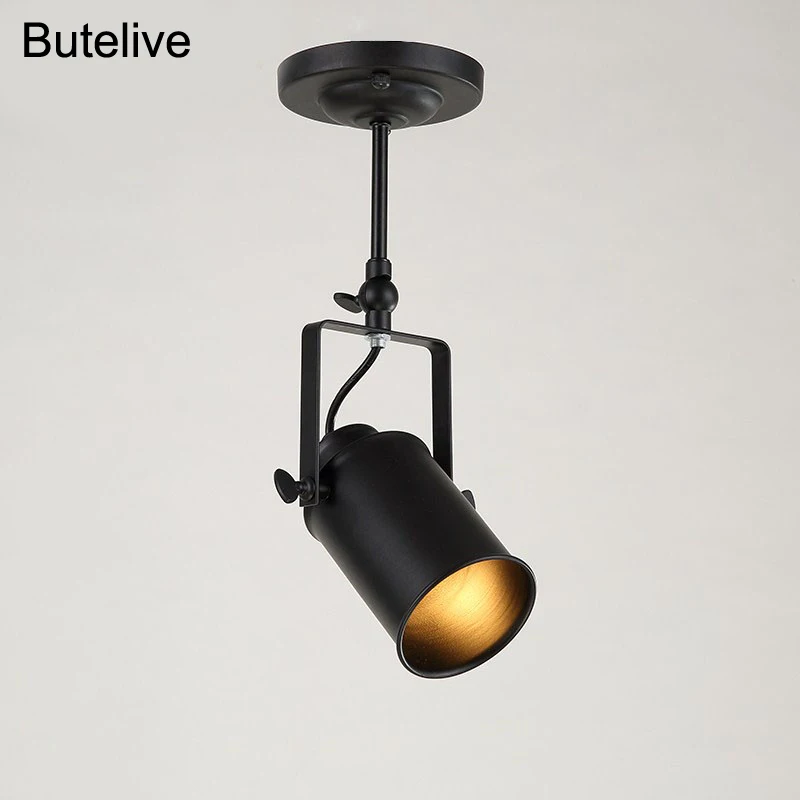 Промышленный винтажный подвесной светильник s Ретро регулируемый Лофт одиночный