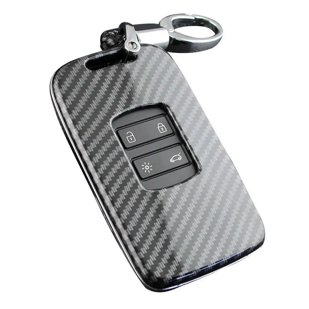 

Car Key Case Fob Bag Holder ABS Hard Shell Cover Parts Fit For Renault Koleos 2017-2019 Kadjar Megane For Car Key Accessories