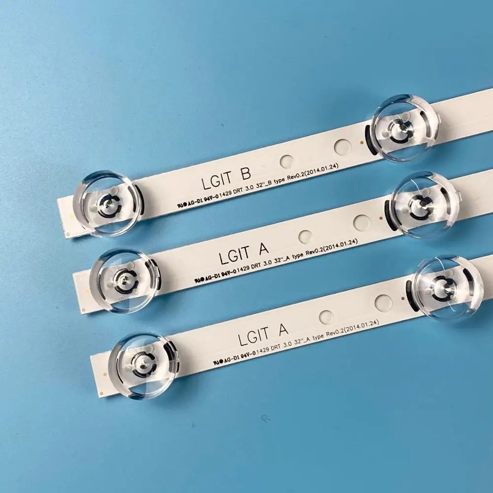 10set/30pcs LED backlight strip for LG DRT 3.0 32"_A/B 32MB25VQ 6916L-1974A 6916L-1975A 32LB5820 32LF580V 32LB5610 LC320DUE |