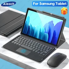 For Samsung Tab A7 Case With Keyboard For Samsung Galaxy Tab S6 Lite S7 S5e S4 A 10.1 2019 A 2018 Case Spanish Russian French