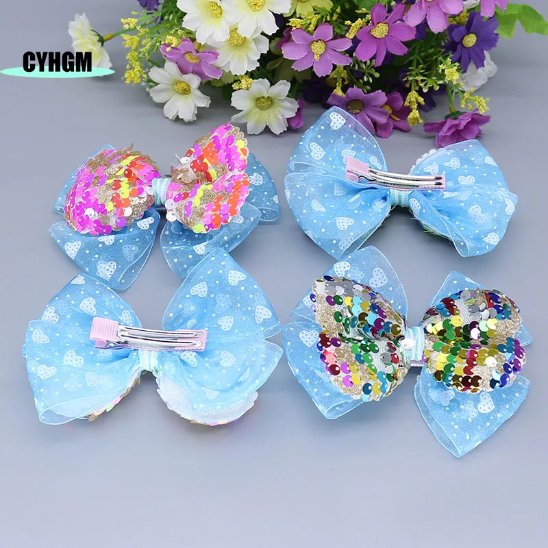 Модные новые Ленточные заколки для волос девочек шелковые шпильки милые женские