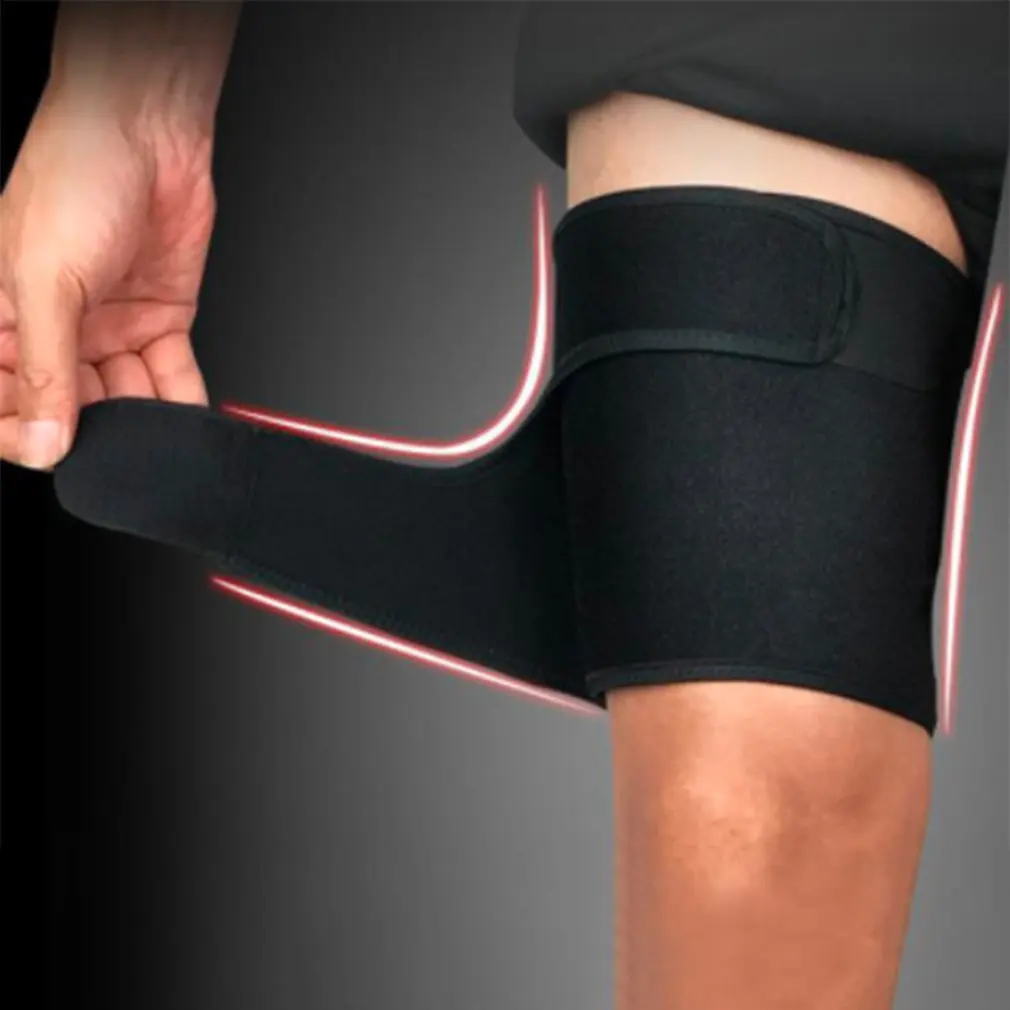 

Регулируемый компрессионный протектор для поддержки ног, обложка на верхнюю часть ноги, аксессуары для спортзала, фитнеса, спортивной одеж...