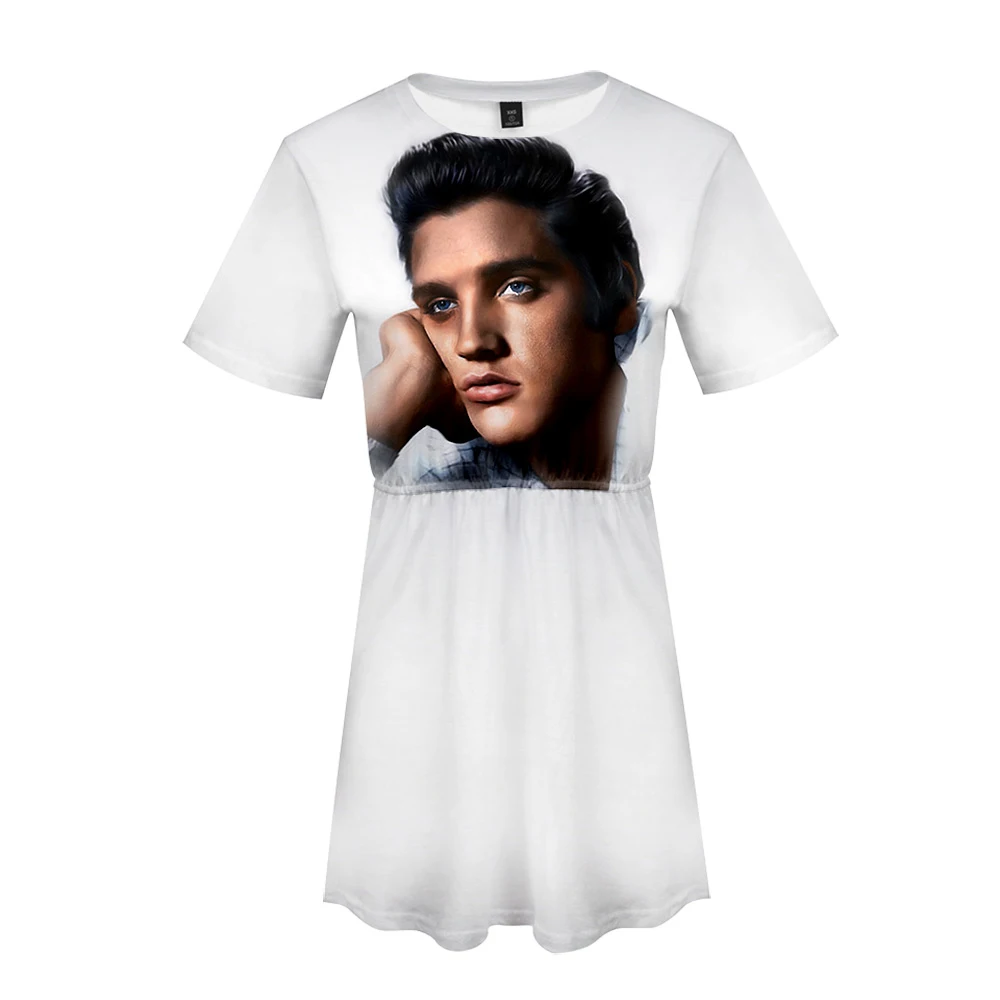 Летнее платье с коротким рукавом для певицы и актера Elvis Presley Rock | Женская одежда