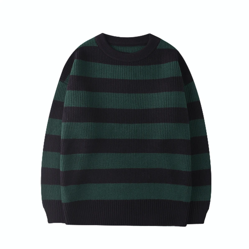 

Striped Men Sweaters 2020 Autumn Korean Style Men's Pullovers Harajuku Streetwear Male Clothing Couple Sweater