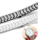 Керамический ремешок для часов, керамический браслет, черный, белый браслет, высококачественные ремешки для часов