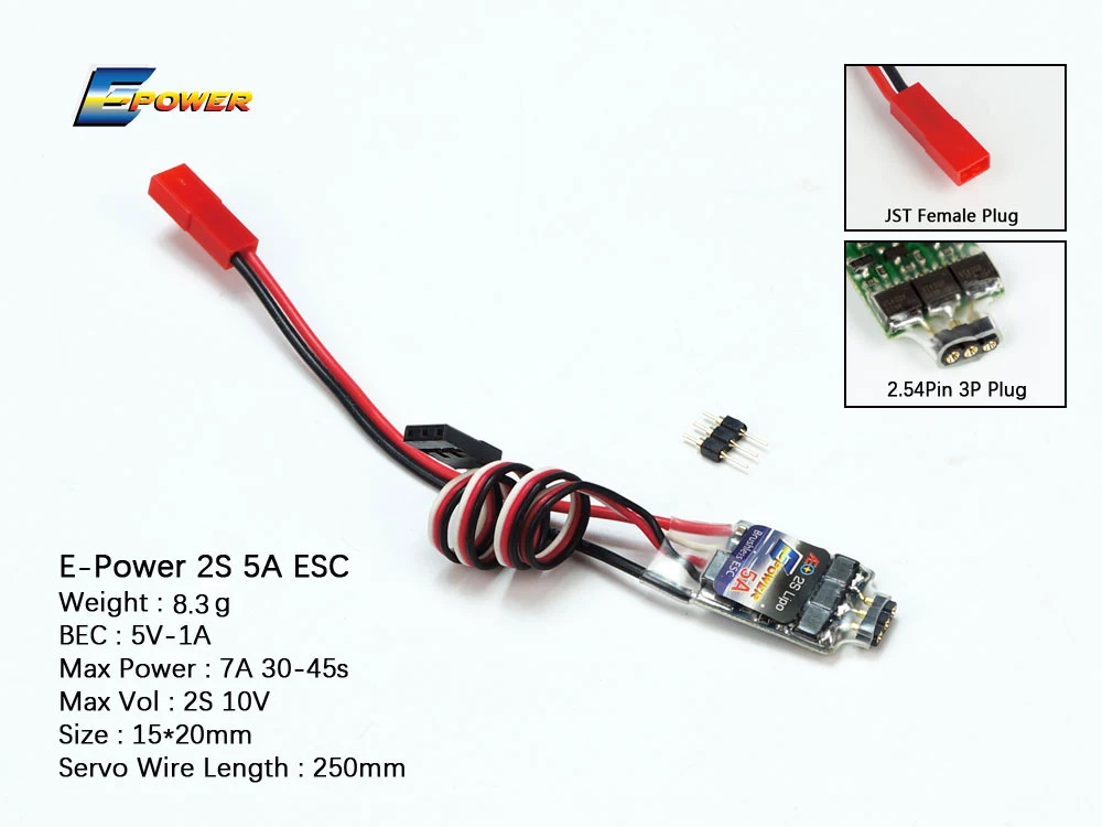 AEORC E Power ESC контроллер скорости двигателя 1s5a 2S5A 10A 20A 30A 40A бесщеточный с UBEC