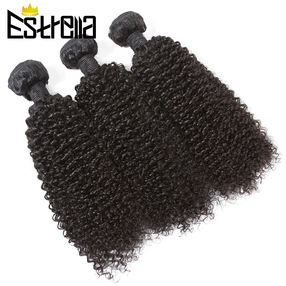 Курчавые вьющиеся пучки 100% человеческие волосы пряди перуанские Remy для