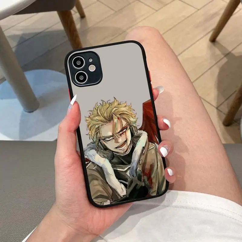 

Hawks Coat Anime My Hero Academia Phone Case Matte Bumper For iphone12 11 Pro Max X XS Max XR 7 8 Plus 12mini Translucent Cover