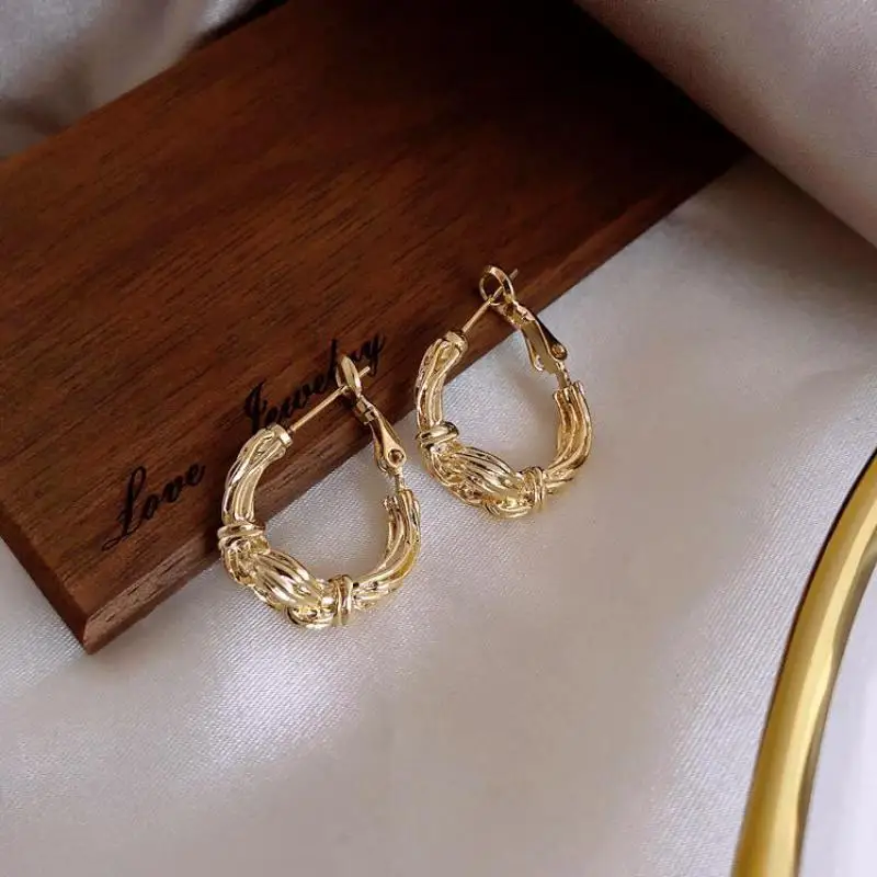 Серьги кольца из серебра пробы с геометрическим рисунком|Серьги-подвески| |