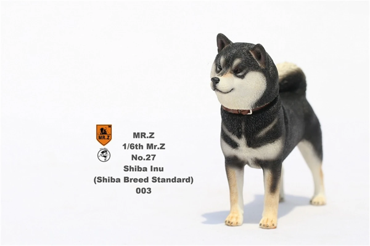 Mr.Z Studio-figura de Animal en miniatura, perro Shiba Inu, regalo de decoraci&oacute;n hecho a mano, adornos de escritorio, mu&ntilde;ecas, 1:6-1